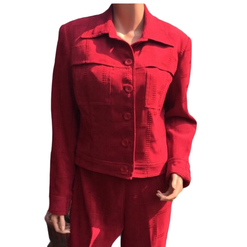 Vintage Alberto Makali FauxSuede Patchwork Jacket